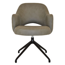 Lex Upholstered Trestle Armchairs (Set of 2)